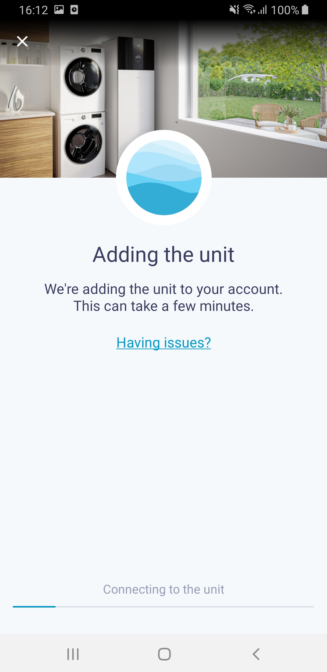 daikin app add unit