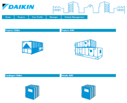  Daikin | Webbased Chiller selection